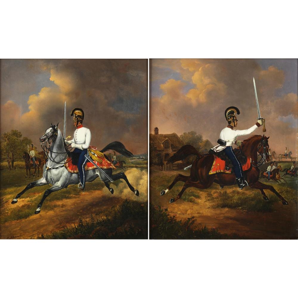 Painting, Attributed to Josef Munsch sold by Clars Auctions, lot 2427 — auction record photograph
