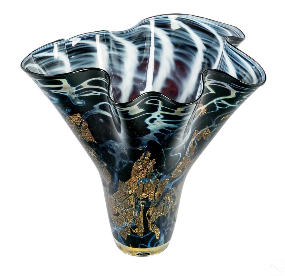 Michael Nourot comparable auction result: michael nourot 1949 2015 satin glass flute vase