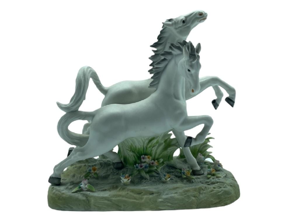Andrea (1604) Vaccaro comparable auction result: white horse group collectible figure by andrea