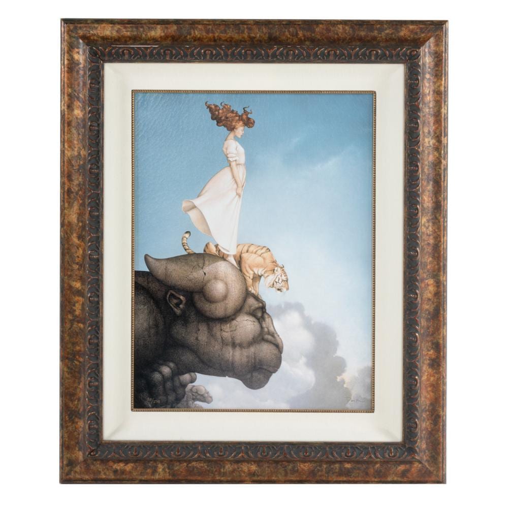 Michael Parkes. "Sky Meditation," giclee sold by Alex Cooper, lot 1219 — auction record photograph