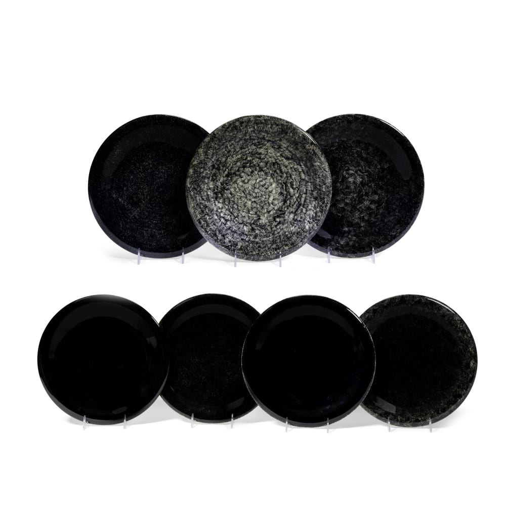Mineo Mizuno comparable auction result: mineo mizuno born 1944 set of seven large platesglazed earthenware incised mizuno on undersidesdiameter 12in 30 5cm