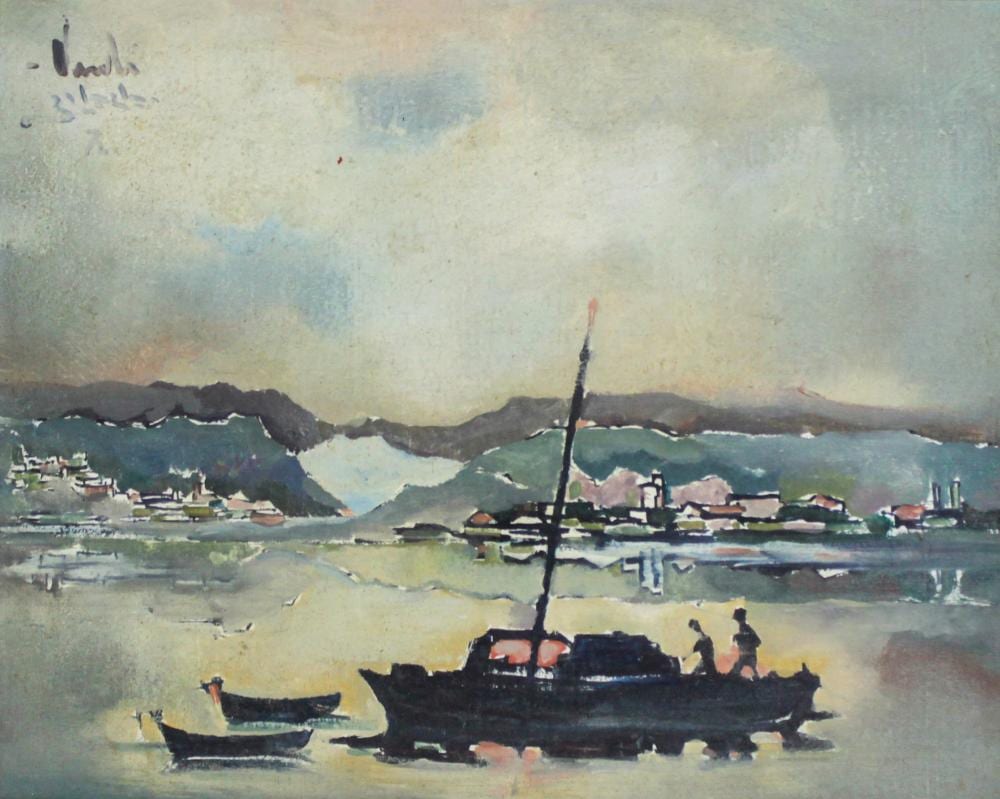 Yehuda Vardi comparable auction result: yehuda vardi 1933 1990 landscape oil on canvas