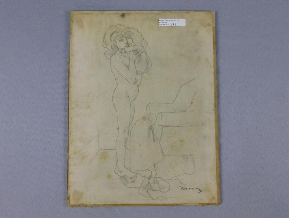 Charles Maurin comparable auction result: charles maurin 1856 1914 france standing