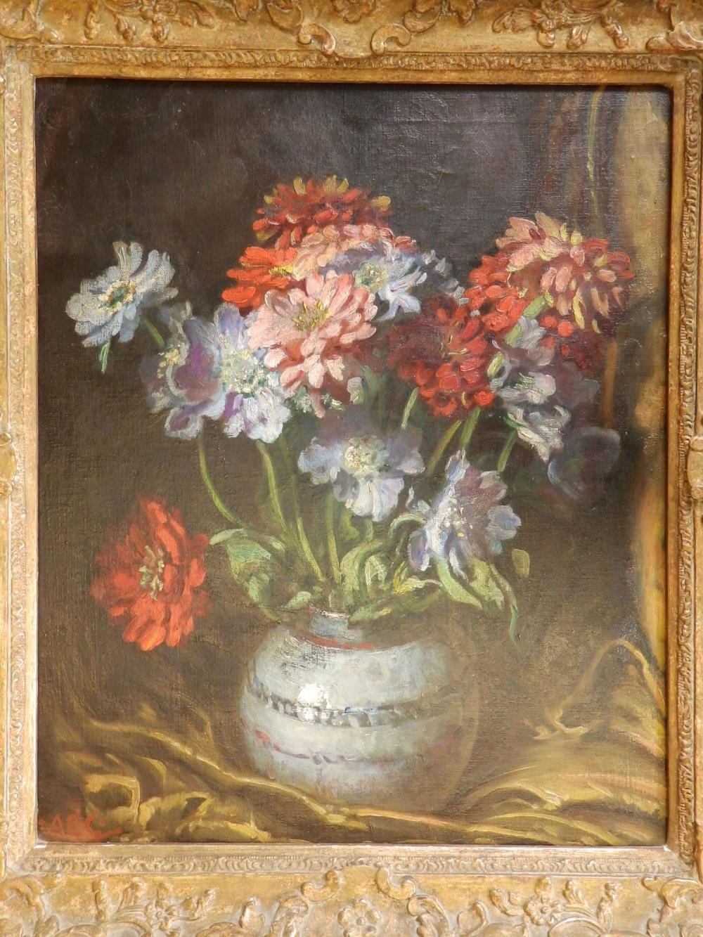Alfred Egerton Cooper comparable auction result: alfred egerton cooper oil on canvas still life study of a vase with flowers initialled 24 x 1