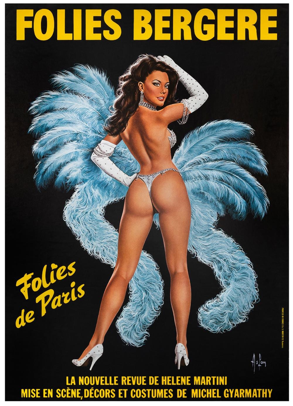 Alain Gourdon comparable auction result: aslan alain gourdon 1930 2014 folies bergere folies