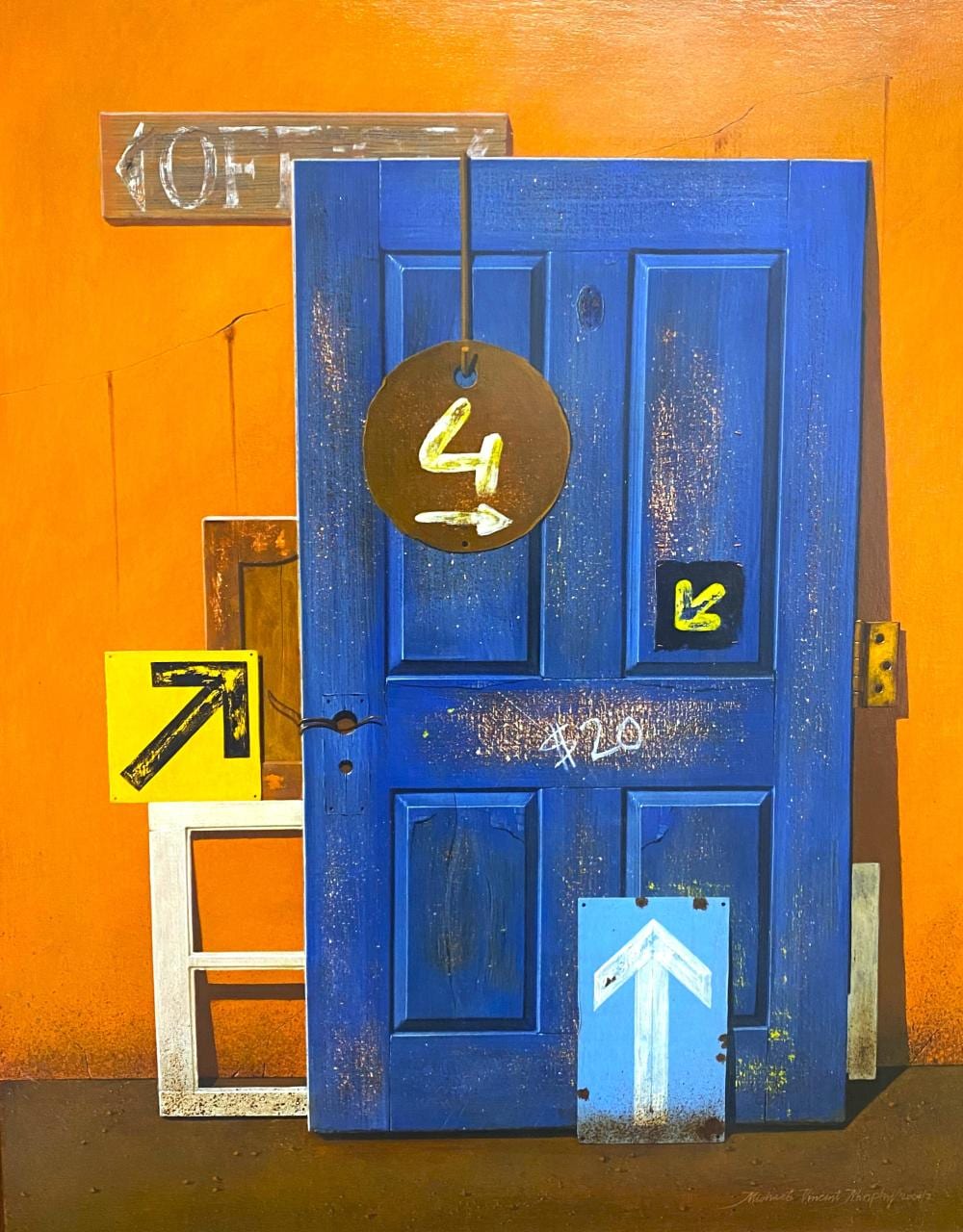 Michael Vincent Murphy comparable auction result: michael vincent murphy the door 2004 07 oil on board