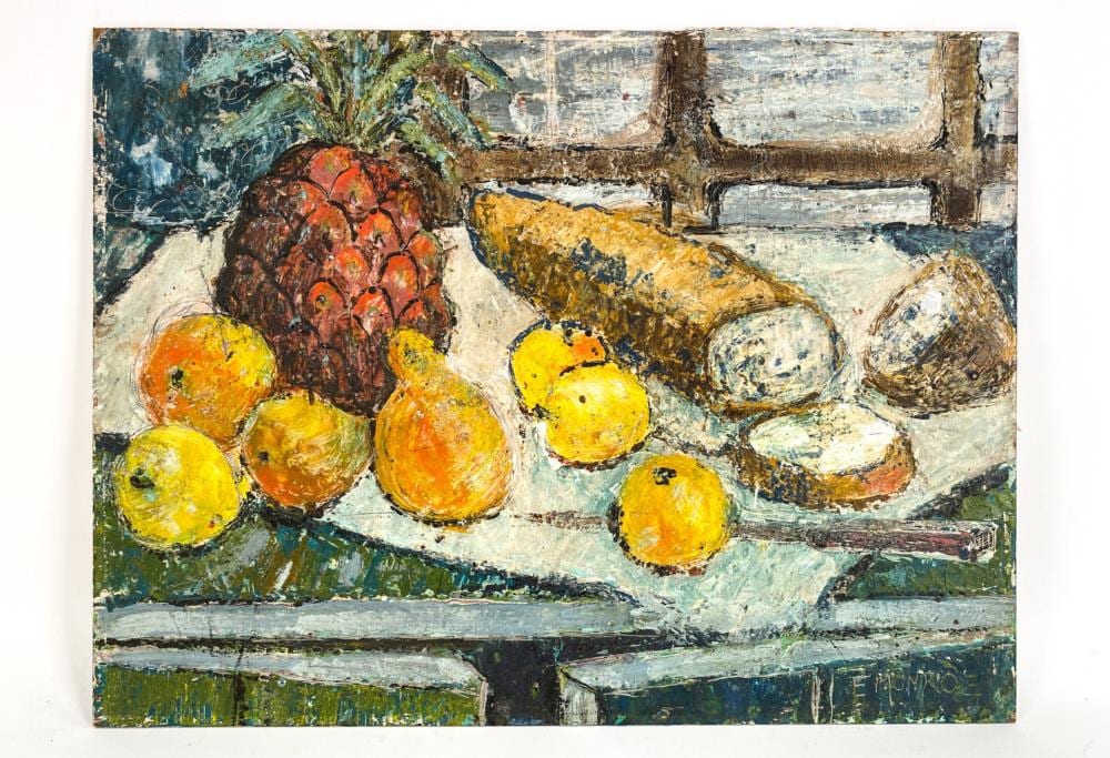 Enid Munroe comparable auction result: enid munroe b 1923 oil on masonite still life