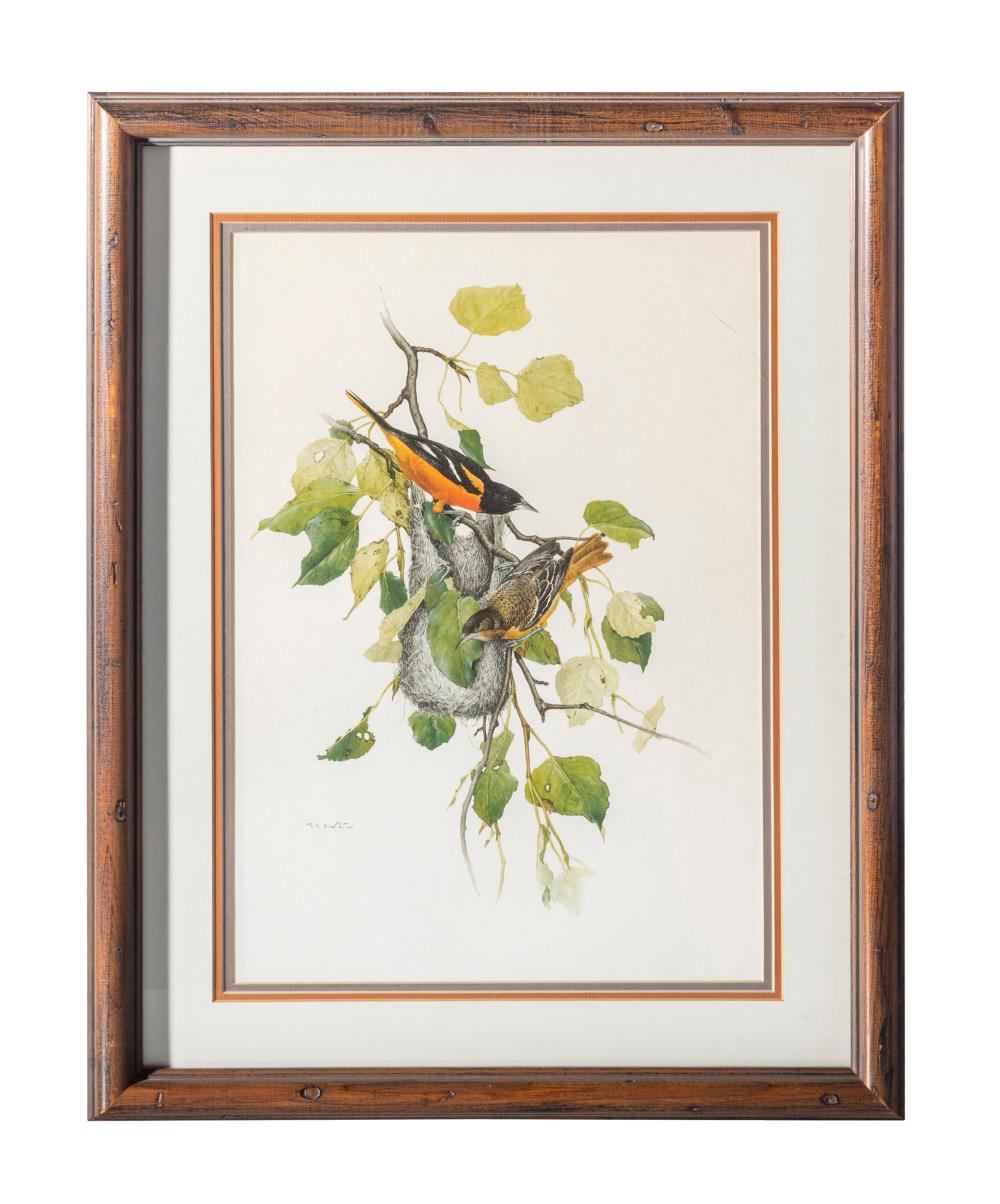 Glen Loates comparable auction result: glen loates b 1945 off set lithograph ontario