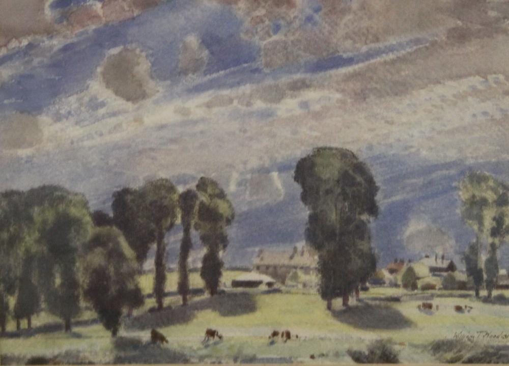William Thomas Wood comparable auction result: william thomas wood 1877 1958 british cattle in a county landscape wate