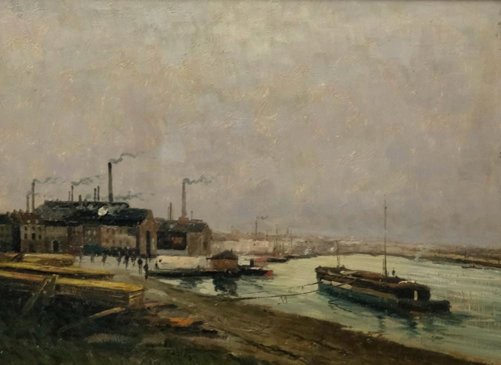 Aaron Harry Gorson comparable auction result: aaron harry gorson pittsburg harbor