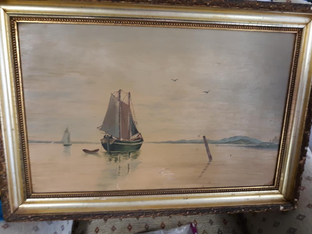 johannes janson oil on canvas schooner · A KLEINS AUCTION GALLERY LLC · 2022-07-31 Johannes Janson comparable auction result: johannes janson oil on canvas schooner