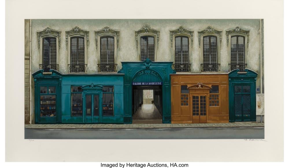 André Renoux comparable auction result: andr renoux french 1939 2002 group of five prints serigraph in colors on pap