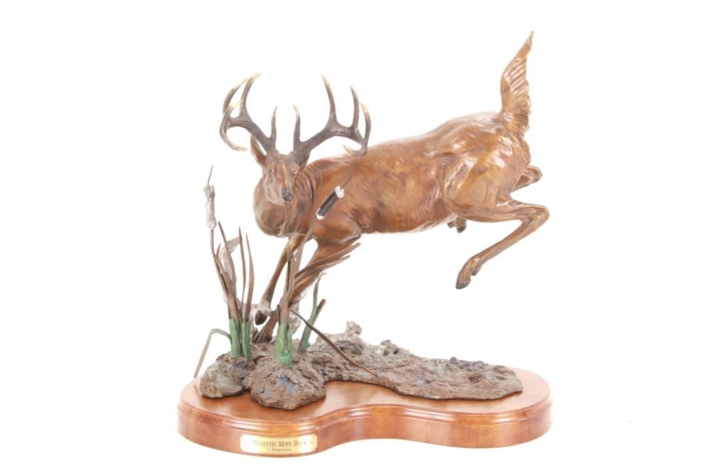 Dennis Jones comparable auction result: dennis jones 1943 majestic 10 pt buck bronze