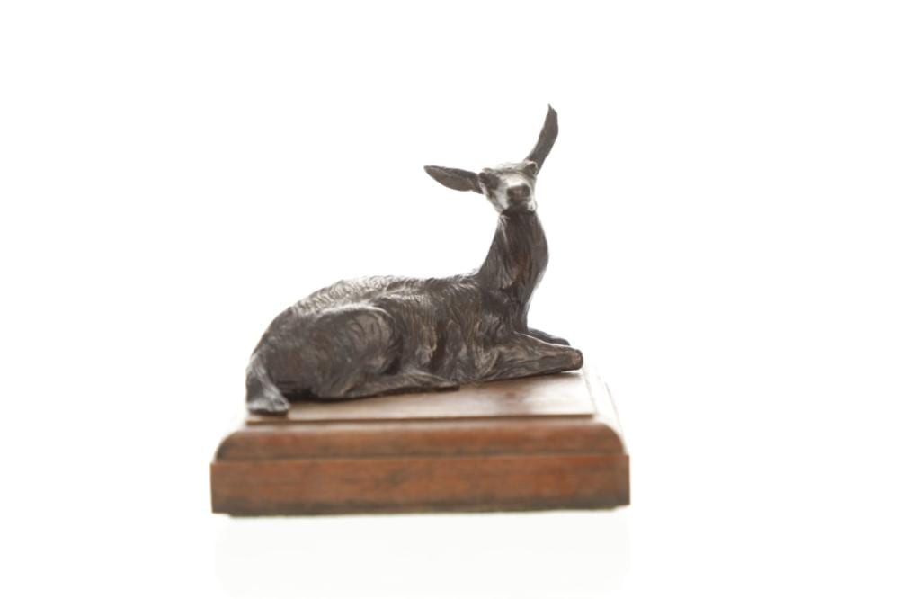 Harvey Rattey comparable auction result: harvey rattey 1938 2015 doe laying down bronze