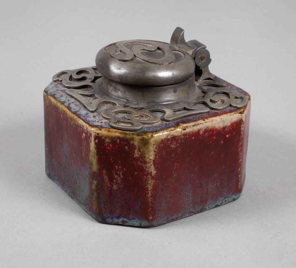Maurice Dufrène comparable auction result: adrien dalpayrat maurice dufr ne attr tintenfass