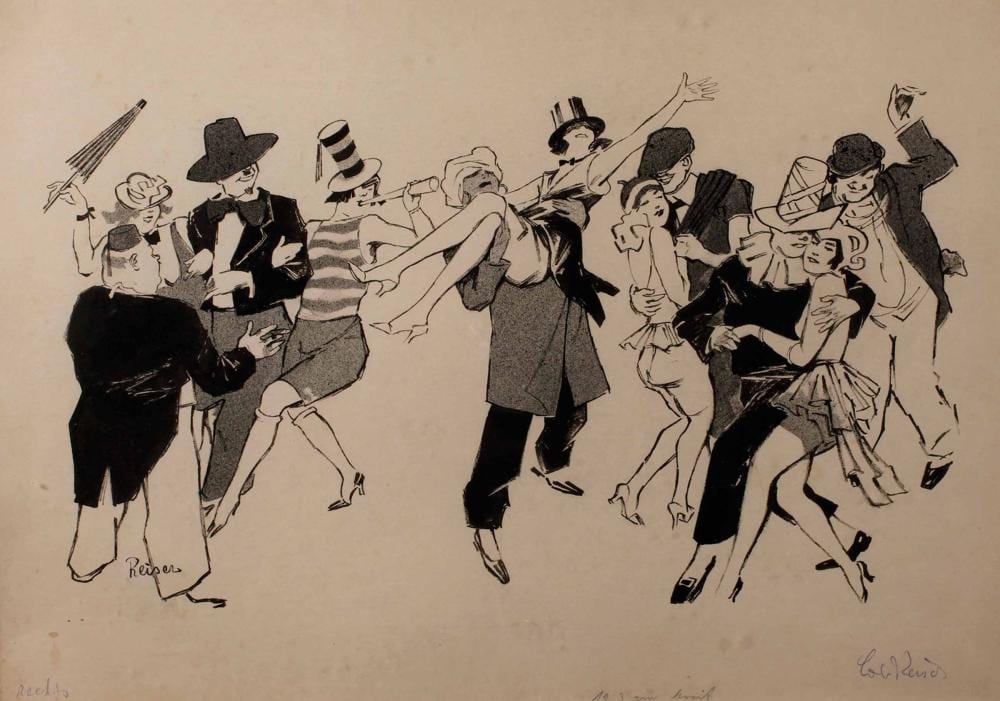 Carl Reiser comparable auction result: carl reiser ein faschingsbild