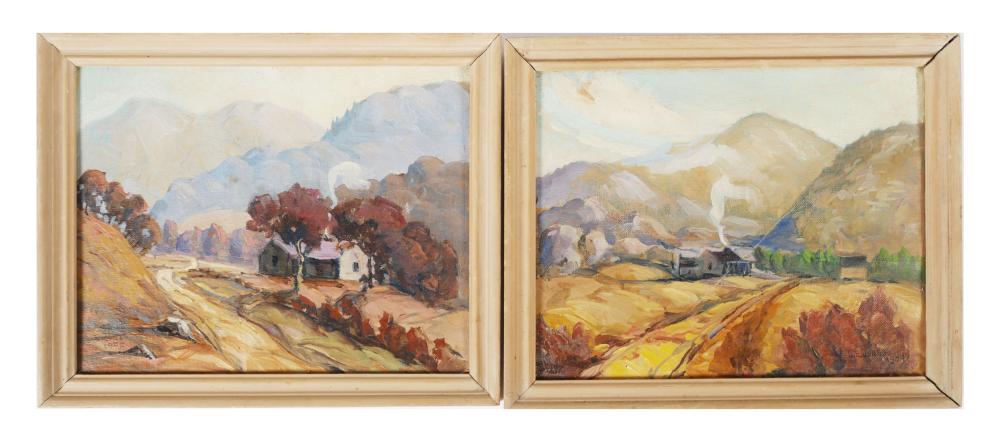 louis e jones two paintings smoky mountains · Blackwell Auctions LLC · 2022-08-13 Louis E. Jones comparable auction result: louis e jones two paintings smoky mountains