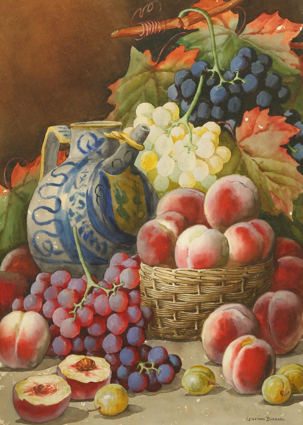 Arthur Dudley comparable auction result: arthur dudley giovanni barbaro 1864 1965 still life with fruit