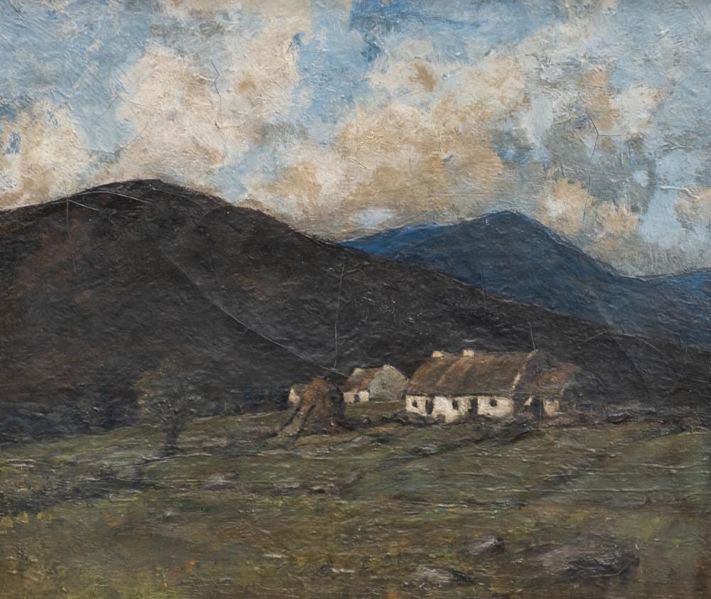 John Crampton Walker comparable auction result: john crampton walker irish 1890 1942 upland croft