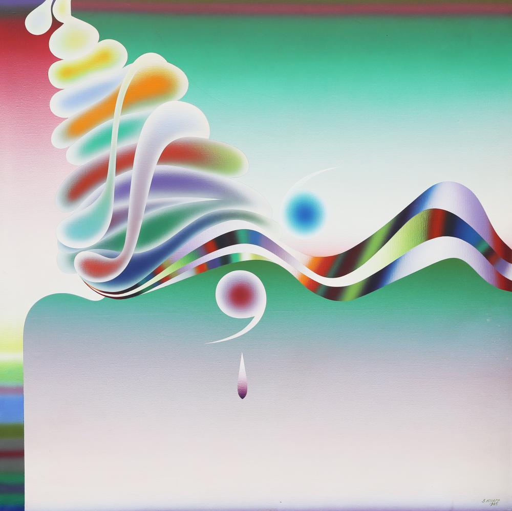 Y STEFAN KNAPP (1921-1996) ABSTRACT sold by Elstob Auctioneers, lot 2205 — auction record photograph
