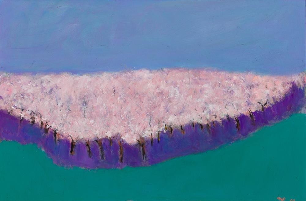 Arthur Richard DiMambro comparable auction result: arthur richard dimambro am 1928 2016 landscape 2002 oil on board framed 23 3 8 x 35 3 4 sight 29 1 4 x 41 1 2 framed