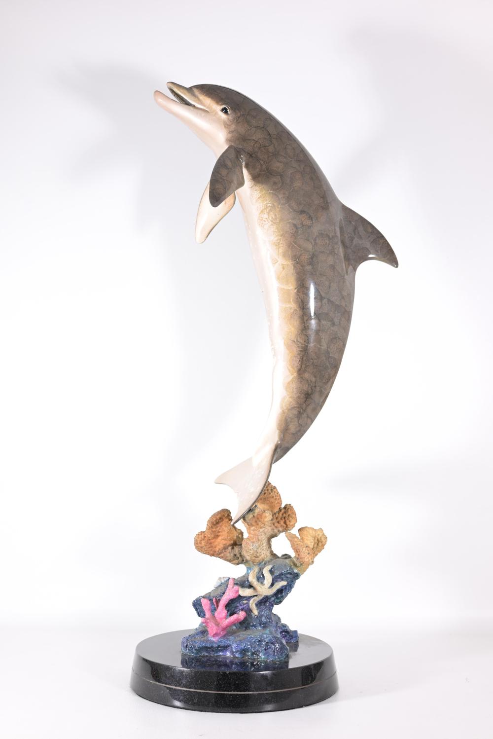 Robert Wyland "Dolphin Dream" AP Bronze sold by Helmuth Stone, lot 72 — auction record photograph