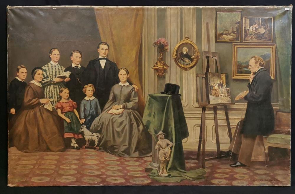 Alfred Schwarz comparable auction result: alfred schwarz painting