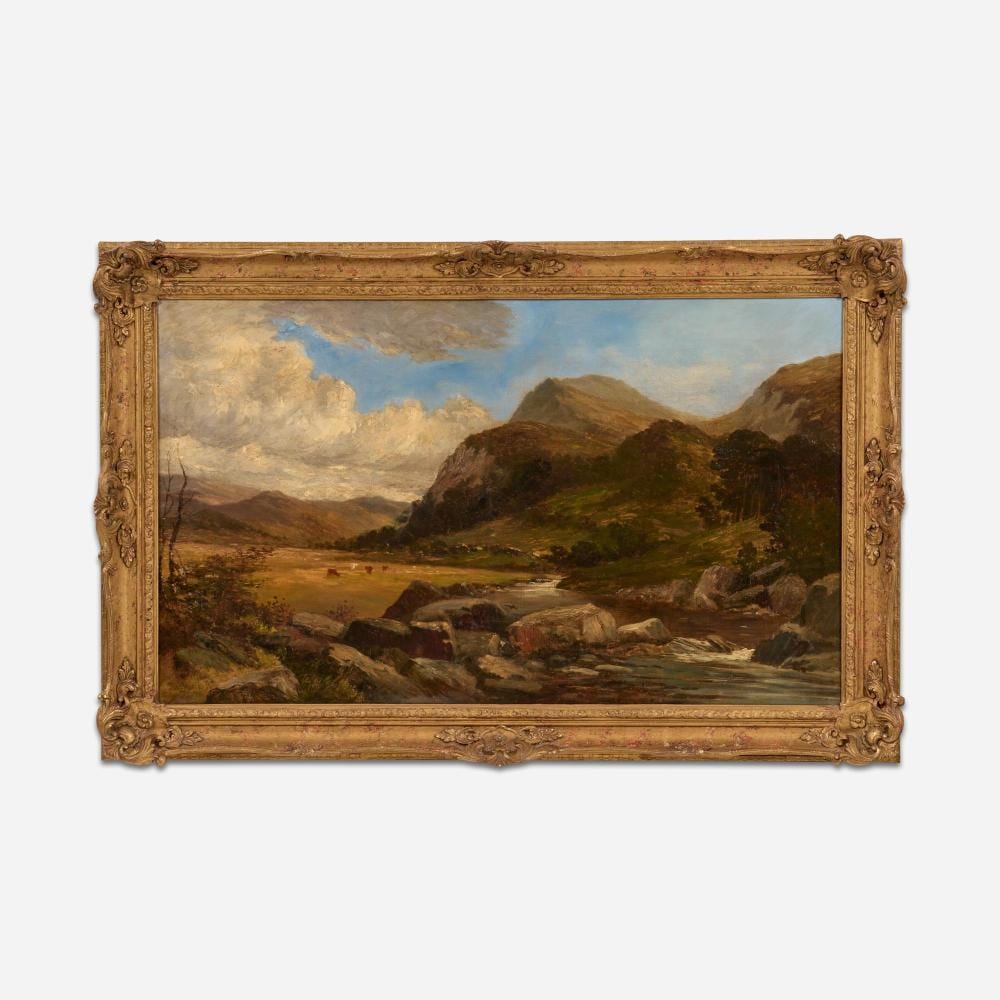 Thomas Morris Ash comparable auction result: thomas morris ash arthog barmouth wales oil landscape