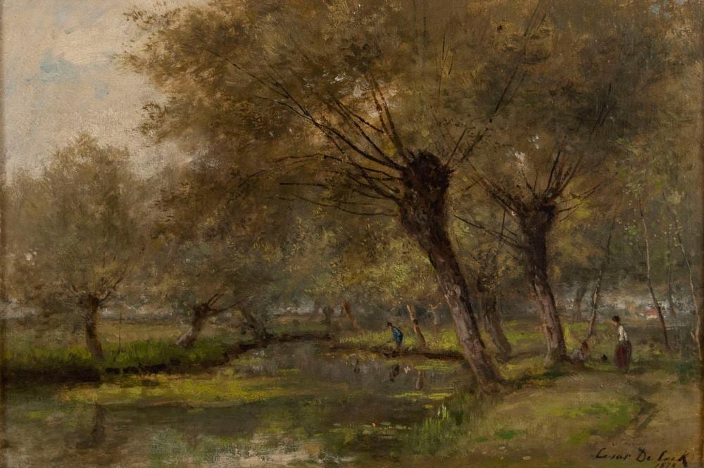 Cesar de Cock comparable auction result: cesar de cock belgian flemish 1823 1904