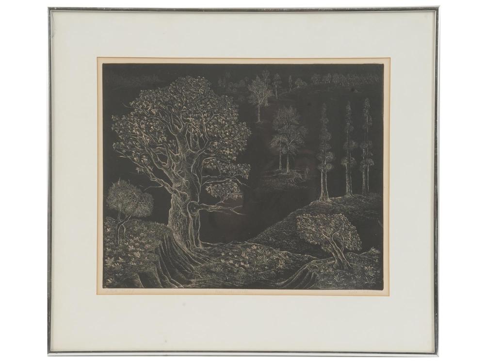 Aida Whedon comparable auction result: american artist proof etching by aida whedon