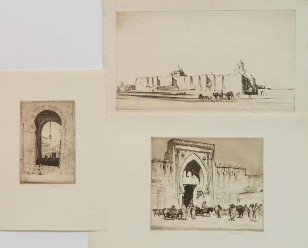 Louis Conrad Rosenberg comparable auction result: 3 louis c rosenberg etchings