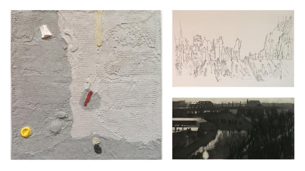 Lawrence Channing comparable auction result: 3 contemporary prints