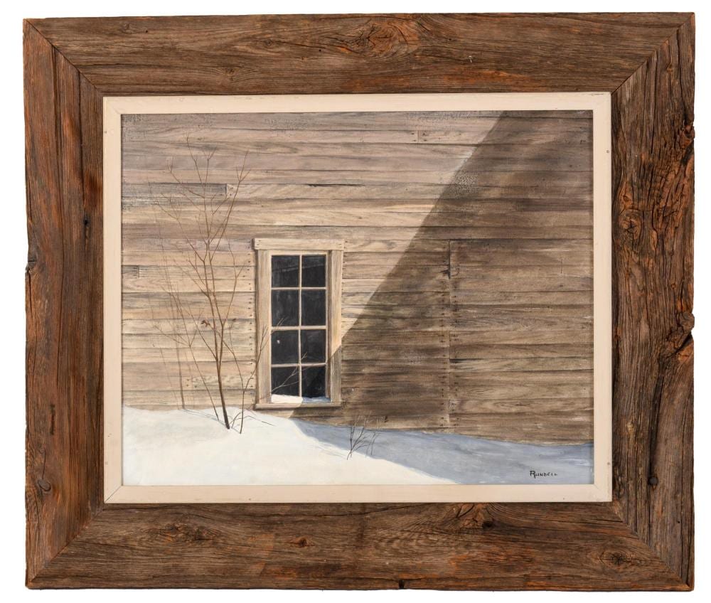 helen rundell maine born 1935 winter at the barn · Casco Bay Auctions · 2022-08-13 Helen Rundell comparable auction result: helen rundell maine born 1935 winter at the barn