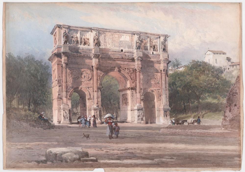 Henry Parsons Rivière comparable auction result: henry parsons riviere 1811 1888 watercolor