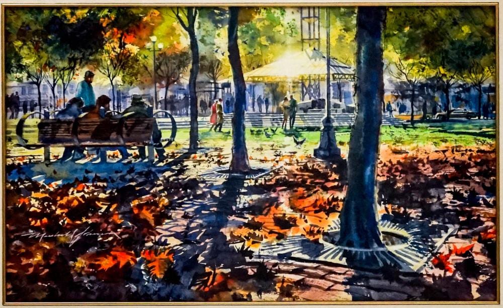 Marshall Johnson comparable auction result: marshall johnson washington watercolor