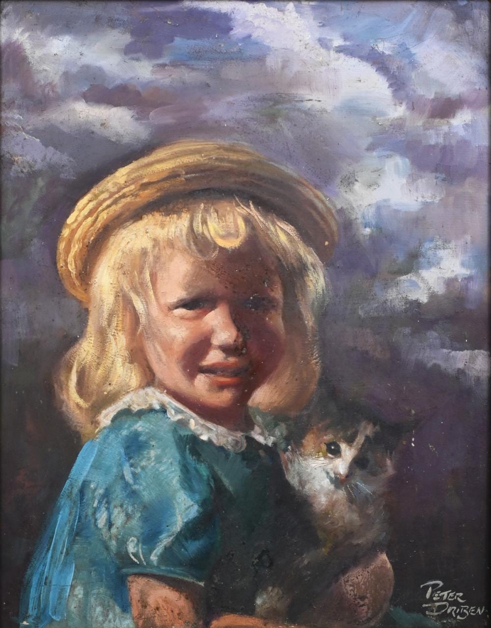 peter driben found my kitty painting · Burchard Galleries Inc · 2022-08-13 Peter Driben comparable auction result: peter driben found my kitty painting