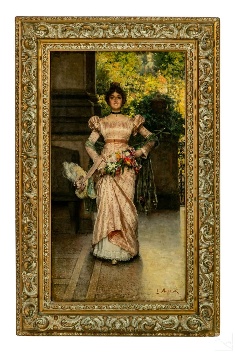 giovanni muzzioli 1854 1894 figural oil painting · Hill Auction Gallery · 2022-08-31 Giovanni Muzzioli comparable auction result: giovanni muzzioli 1854 1894 figural oil painting
