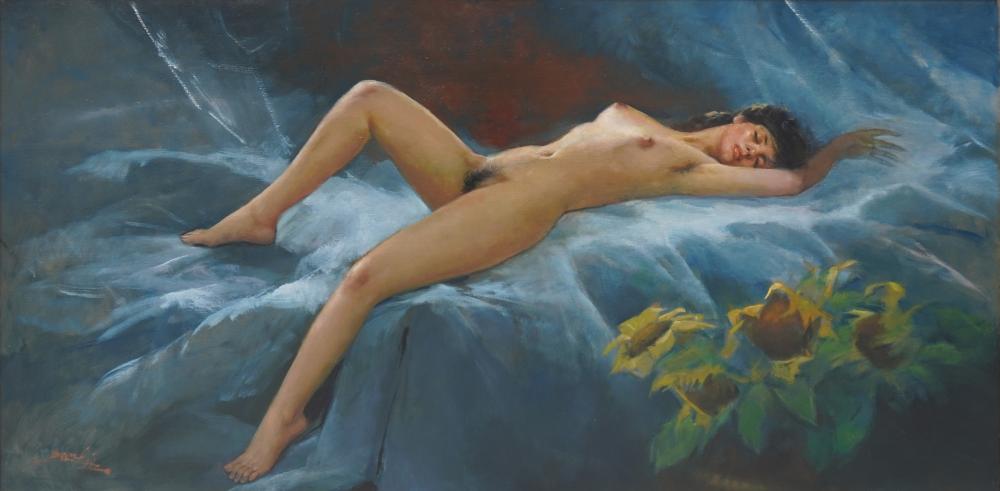 BASOEKI ABDULLAH | Nudity ( Beauty with Sunflower ) comparable sale