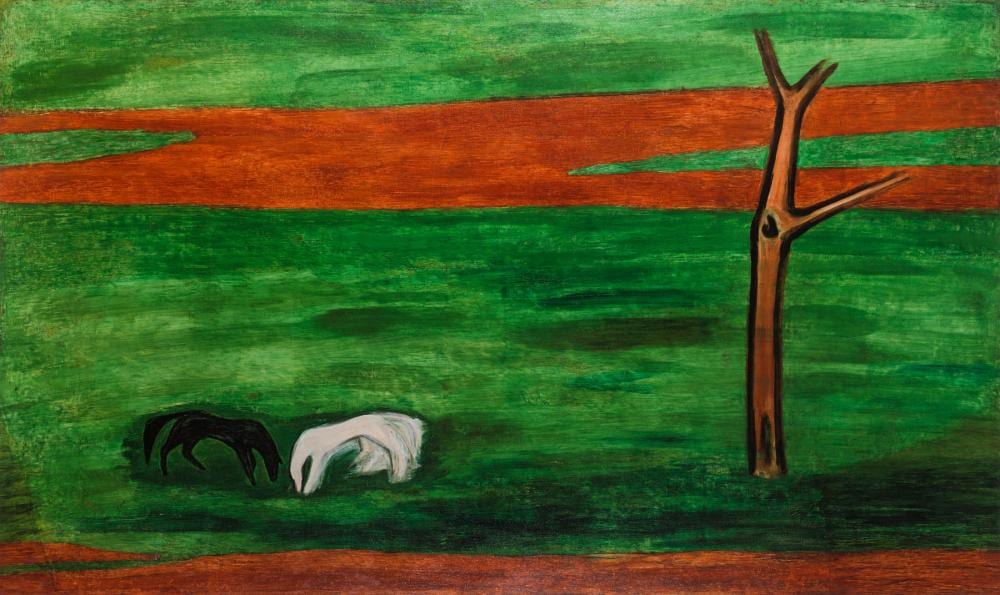 San Yu | Black and White Horses comparable sale