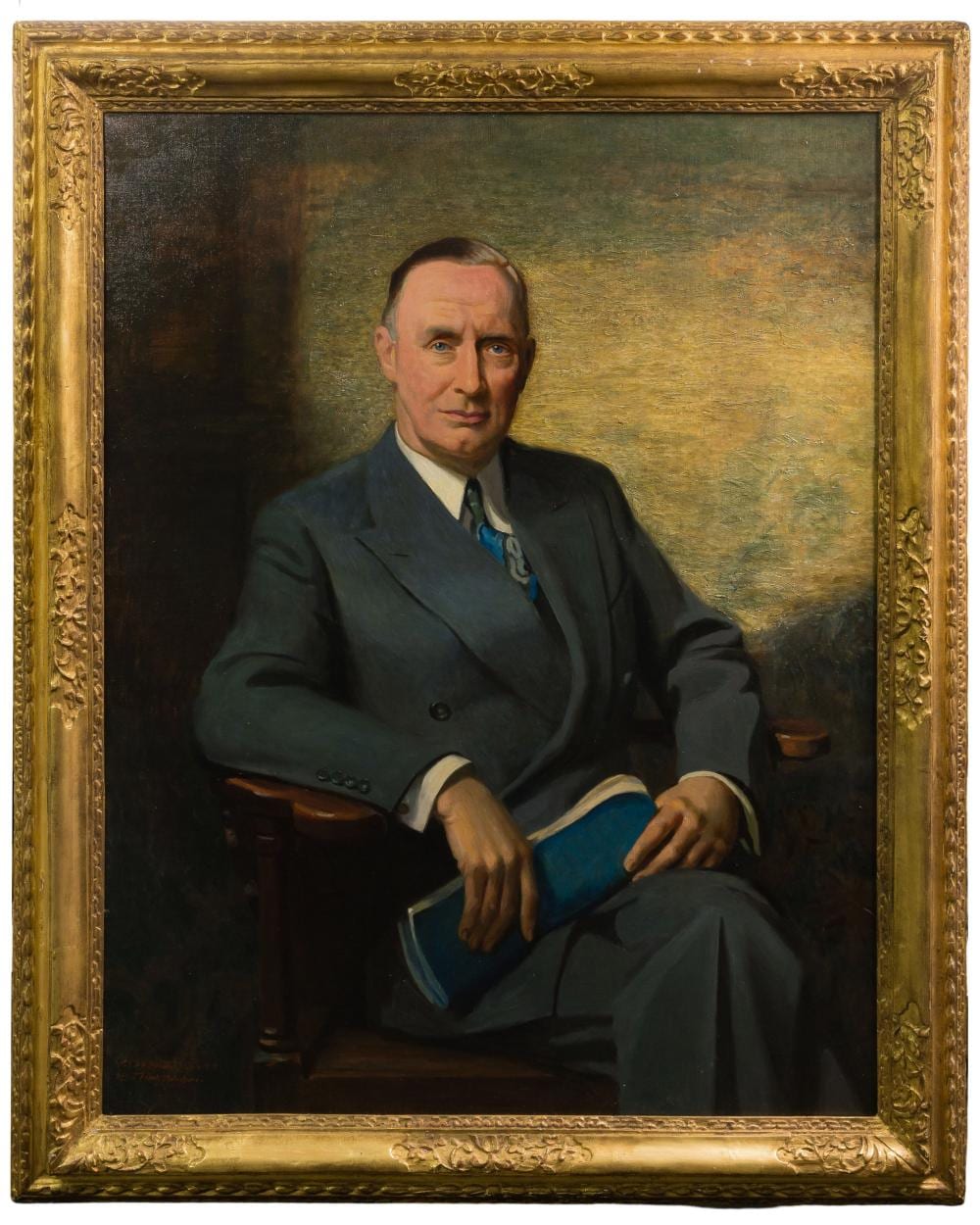 Alphaeus P. Cole comparable auction result: alphaeus p cole american 1876 1988 portrait of leroy a van bomel oil on canvas