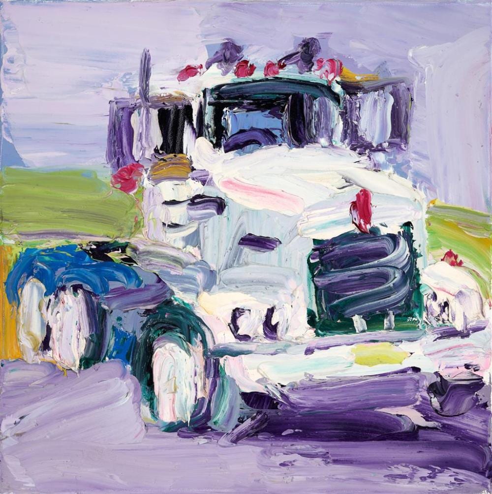 Craig Waddell comparable auction result: craig waddell 1973 truck study 2006 oil on canvas 45 x 45 cm signed titled and dated verso