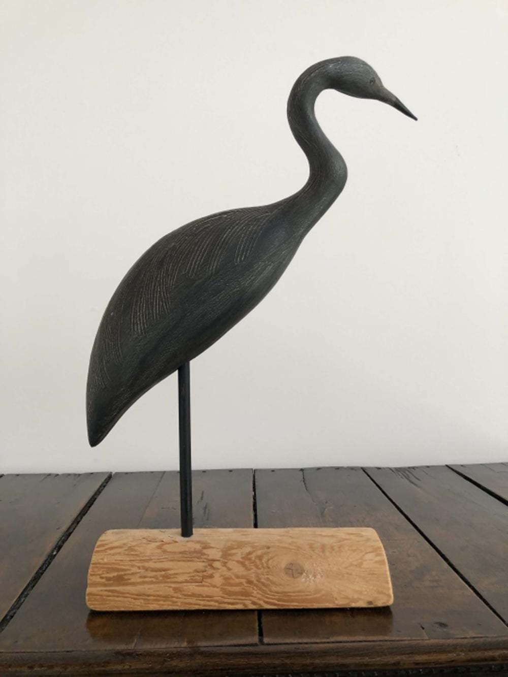Artur José Loureiro comparable auction result: hand carved hand painted egret statue signed hand carved and hand painted egret statue signed by ar