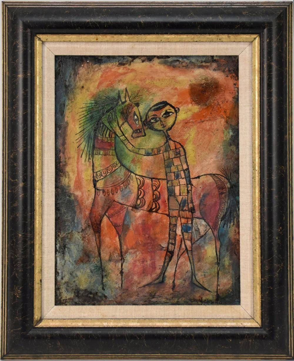 Clara Ledesma comparable auction result: clara ledesma 1924 1999 dominican 20th century untitled oil on paper signed lower right clara ledesma h 11 5 x w 8 5