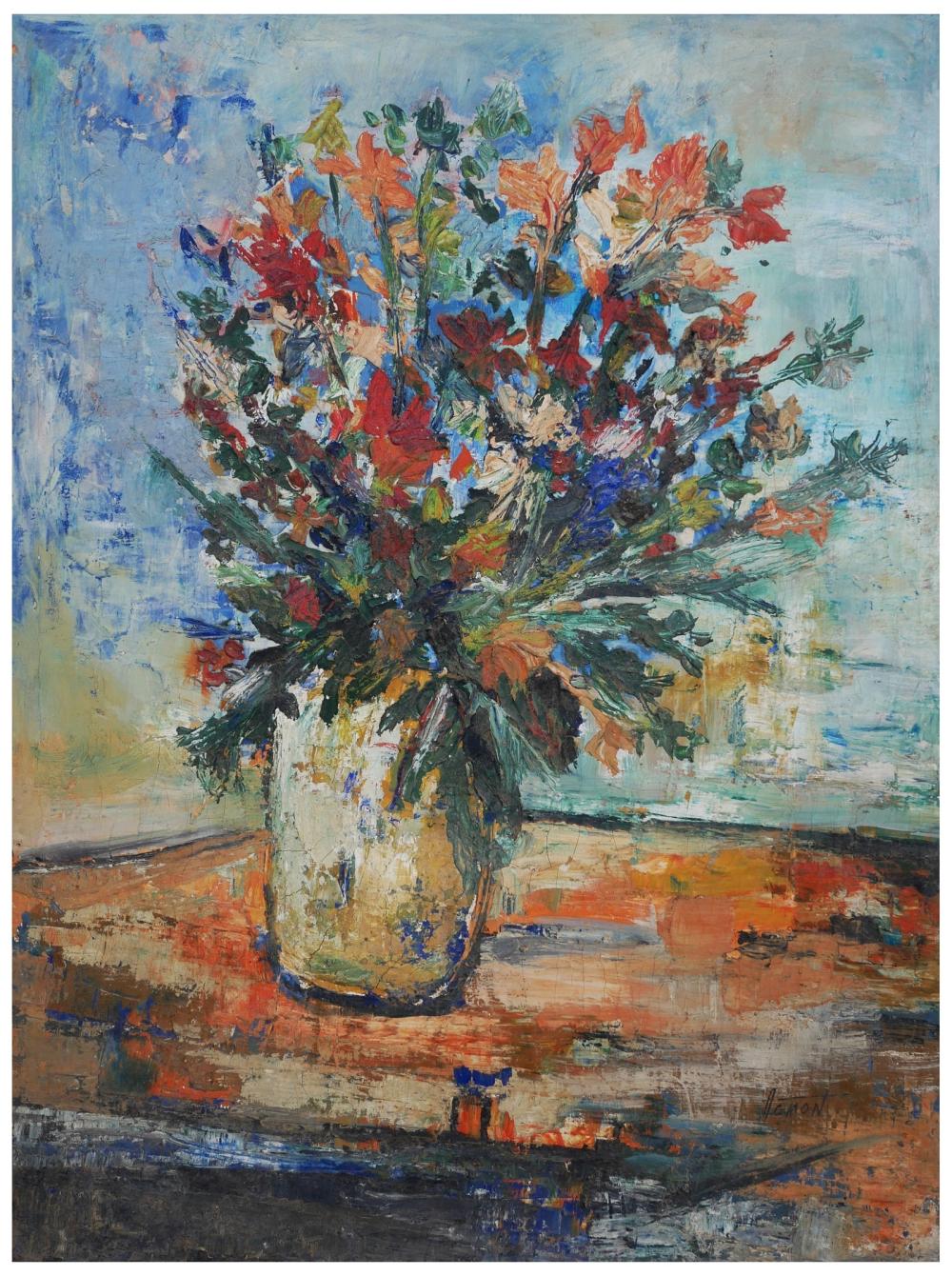 Moshe Agmon comparable auction result: moshe agmon van der veen israeli dutch b 1934