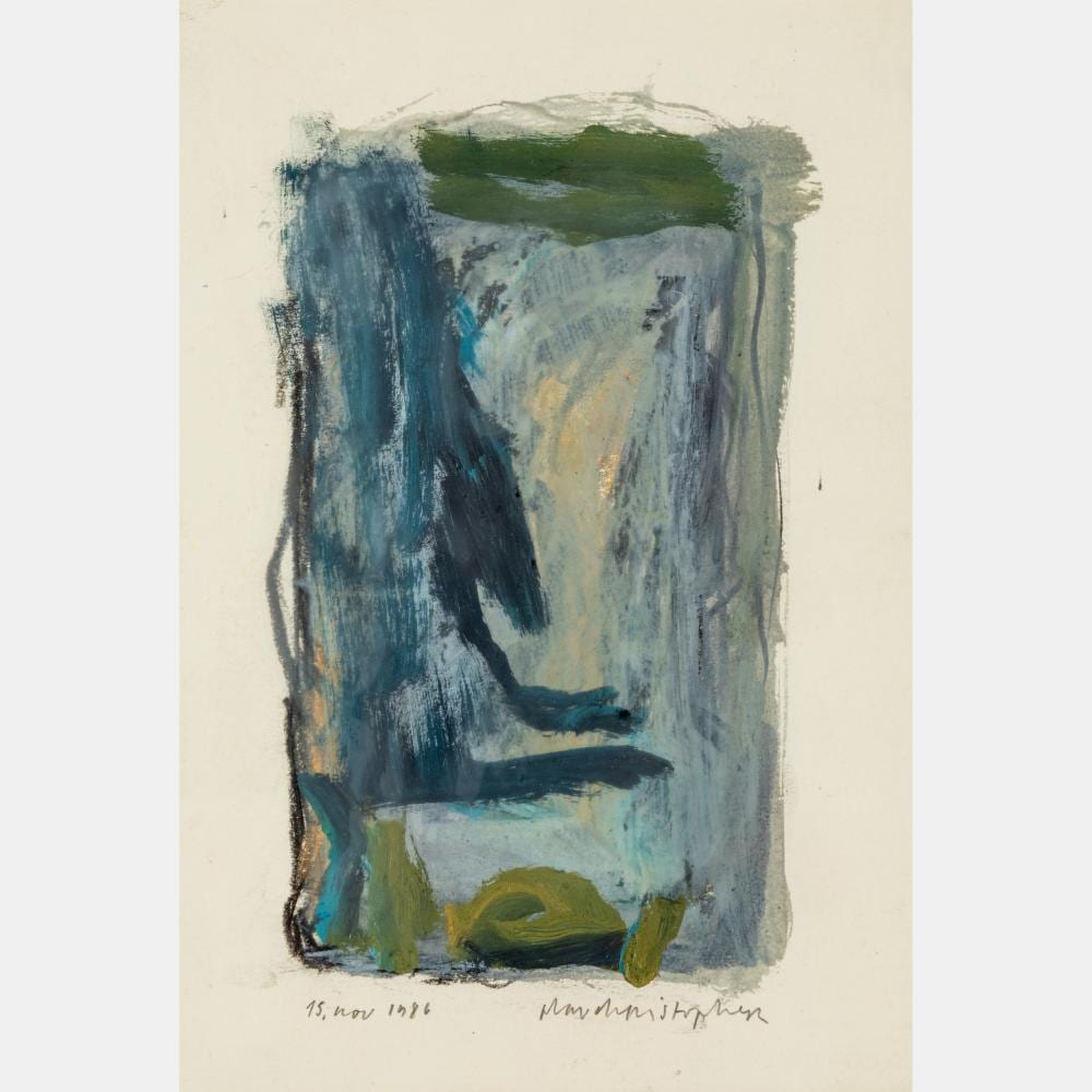 Olav Christopher Jenssen comparable auction result: olav christopher jenssen norwegian b 1954 untitled 15 november 1986 1986