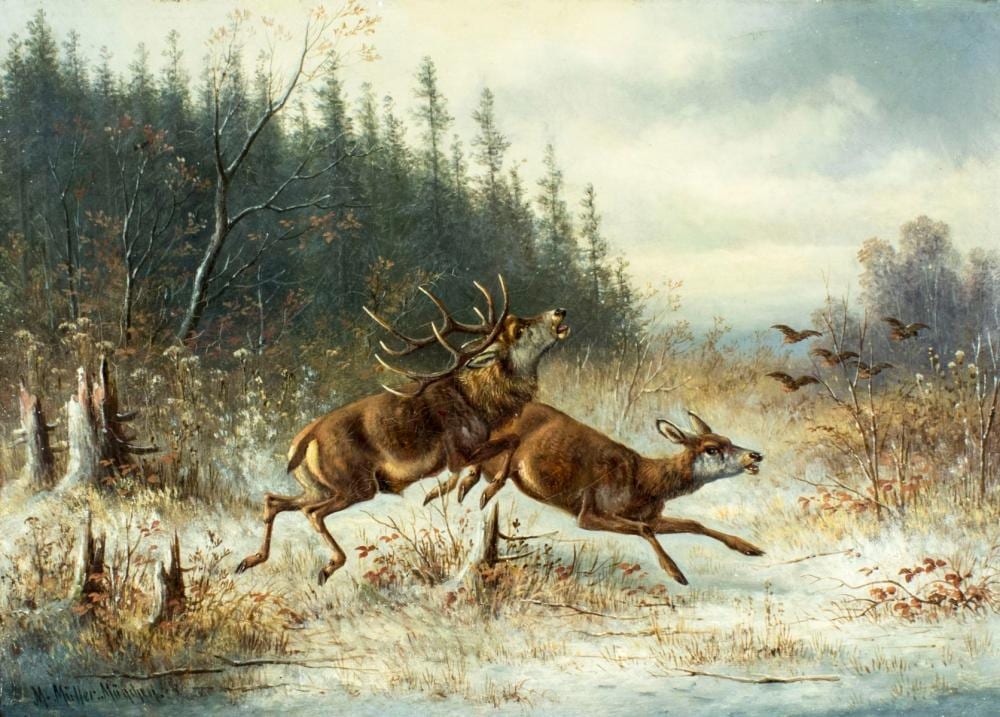 Moritz Muller comparable auction result: moritz muller german 1841 1899 oil painting antique