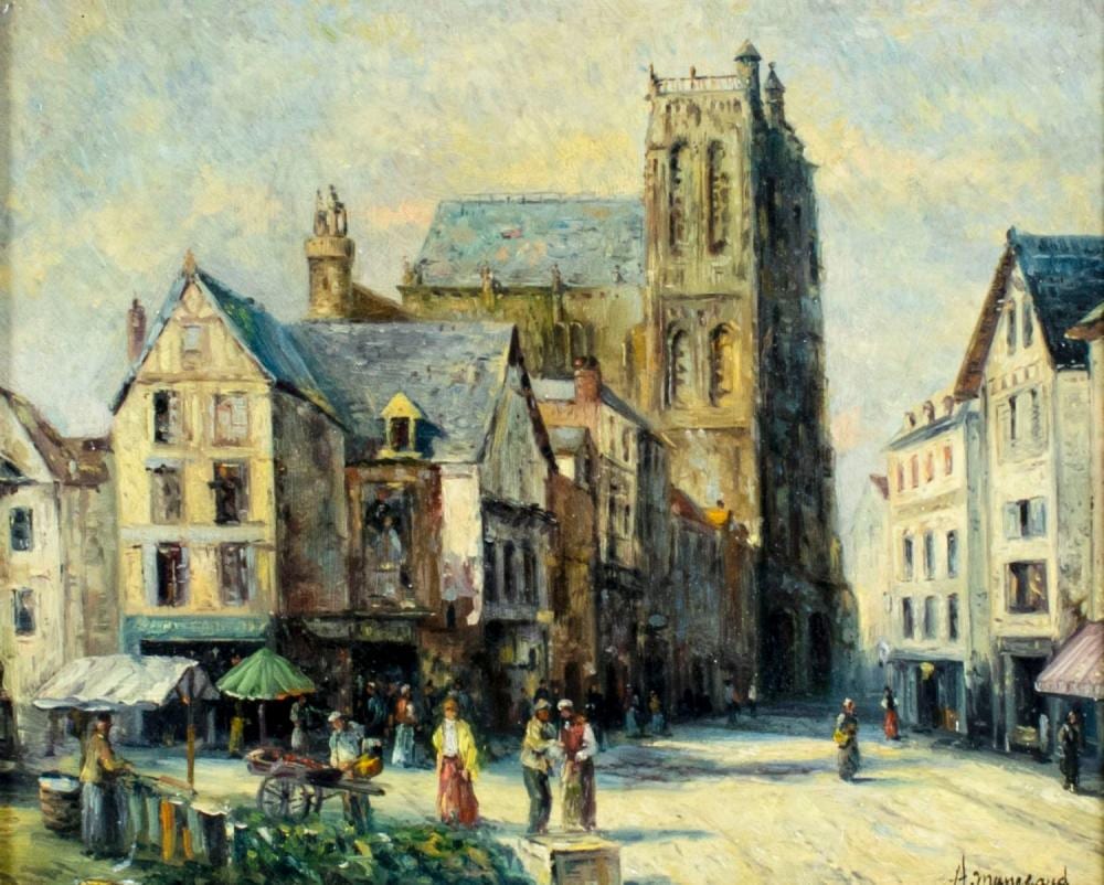 Albert Munghard comparable auction result: albert munghard us france 1919 1998 oil painting
