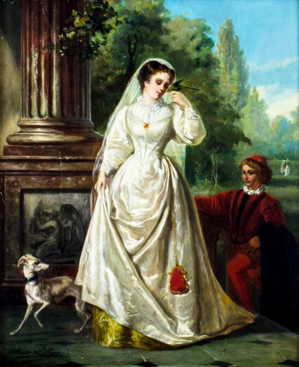 Albert Dillens comparable auction result: albert dillens belgium 1844 1915 oil painting antique