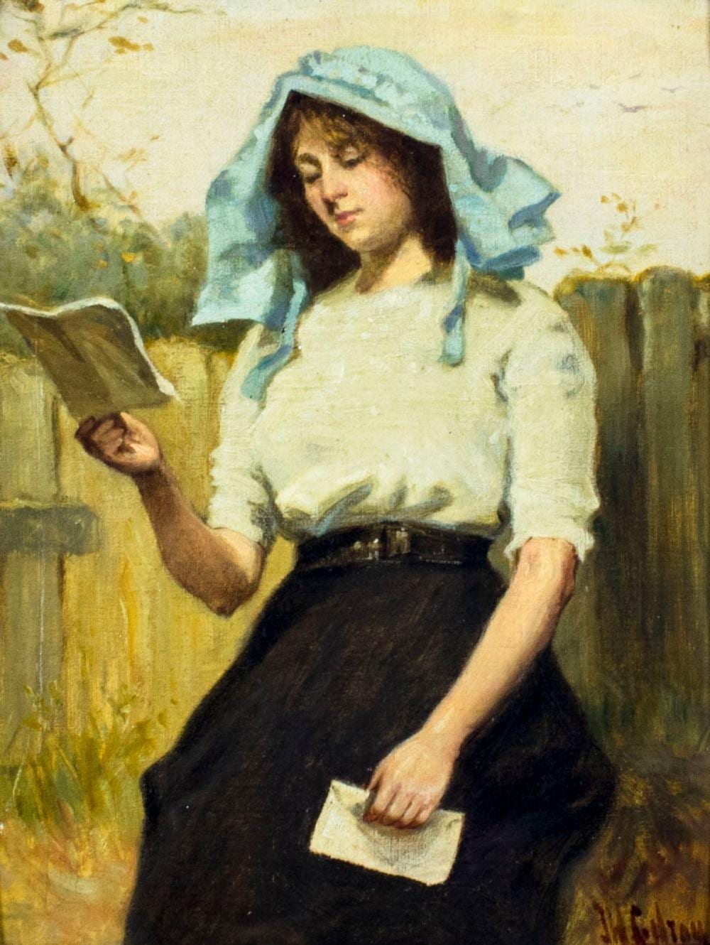 John William Gilroy comparable auction result: john william gilroy uk 1868 1944 oil painting antique