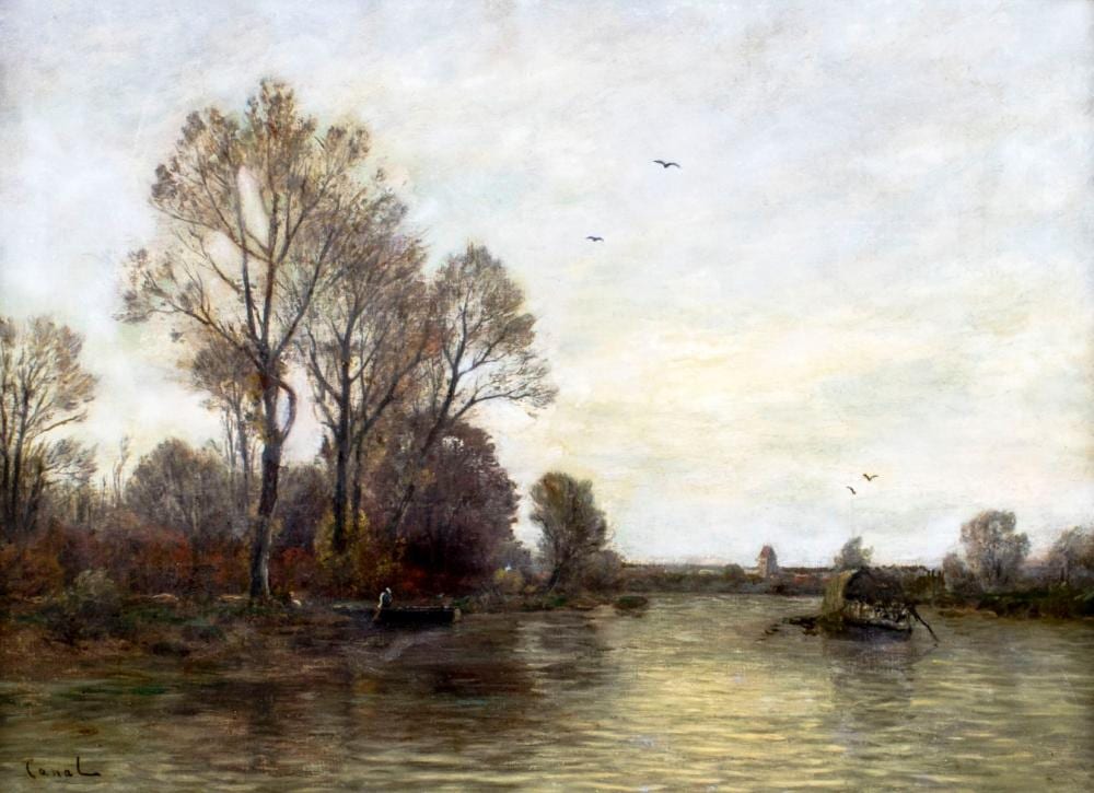 Gilbert von Canal comparable auction result: gilbert von canal german 1849 1927 oil painting antique